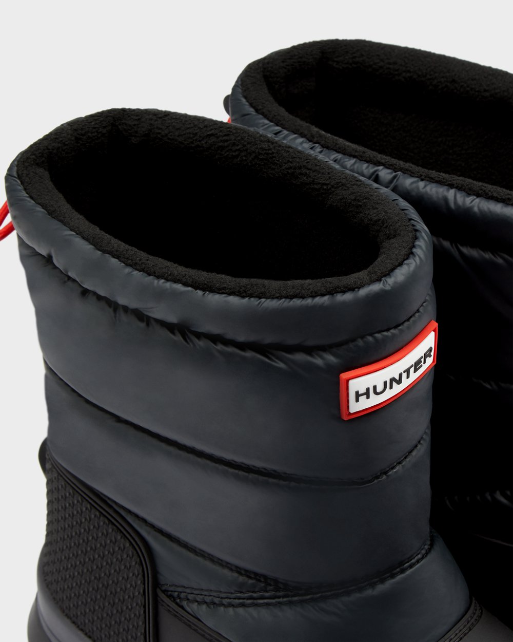 Womens Snow Boots - Hunter Original Insulated Short (64UNPZIER) - Black